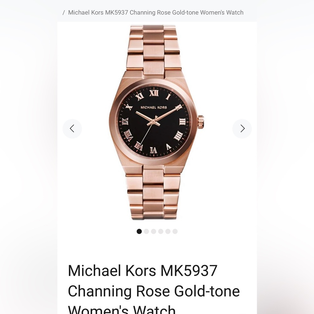 Michael Kors MK5937 Channing Rose Gold-tone Women's Watch